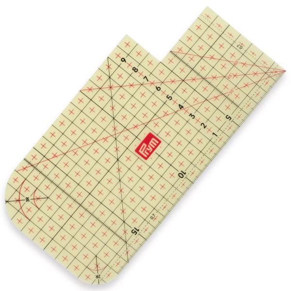 Prym Bügellineal transparent 10x20 cm 611490